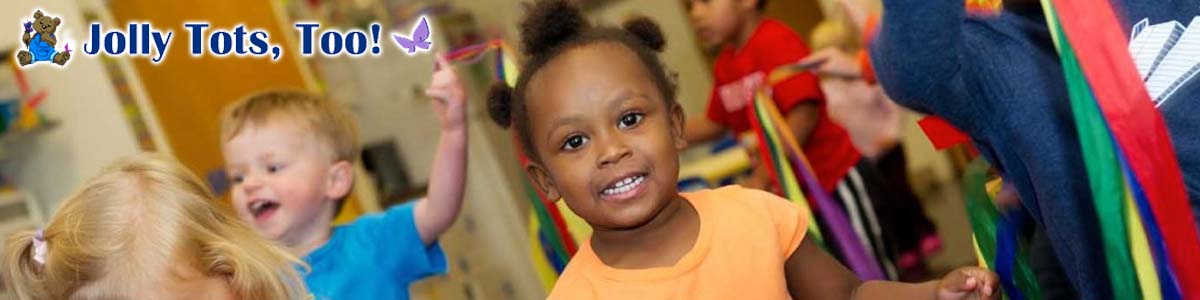 children at Jolly Tots Too, a Gahanna ohio preschool