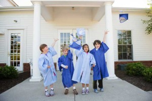 Children graduating from a child care center in Columbus Ohio